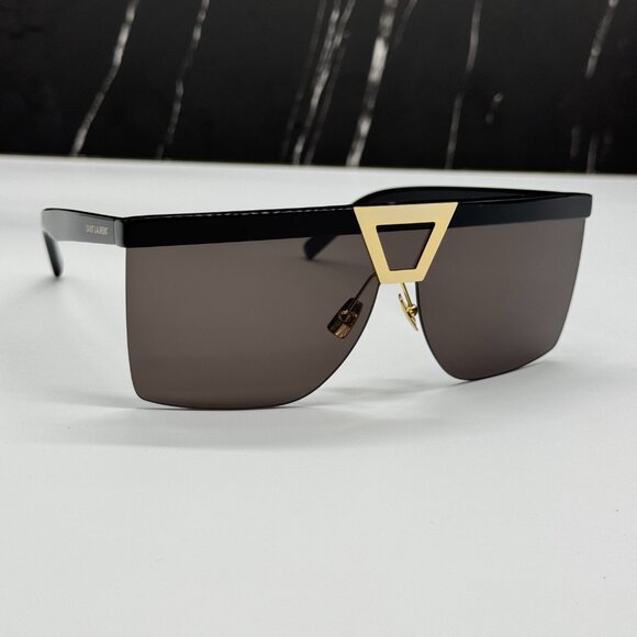 NEW SAINT LAURENT SL537 PALACE 001 SUNGLASSES BLACK EYEWEAR SL 537 PALACE 001 - Picture 1 of 14